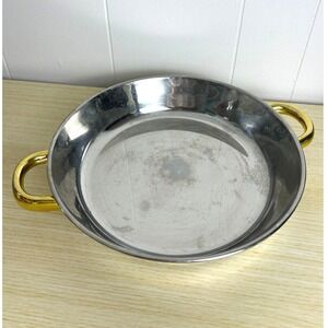 Cuisine Cookware Command Performance Gold Stainless Steel 11" Pan 3 Ply Base